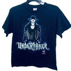 WWE Undertaker Wrestling Big Graphic Shirt Youth Large